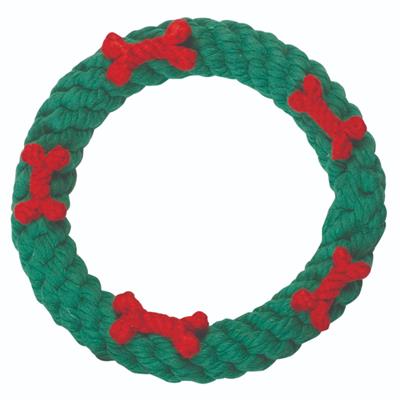 Holiday Wreath Rope Toy