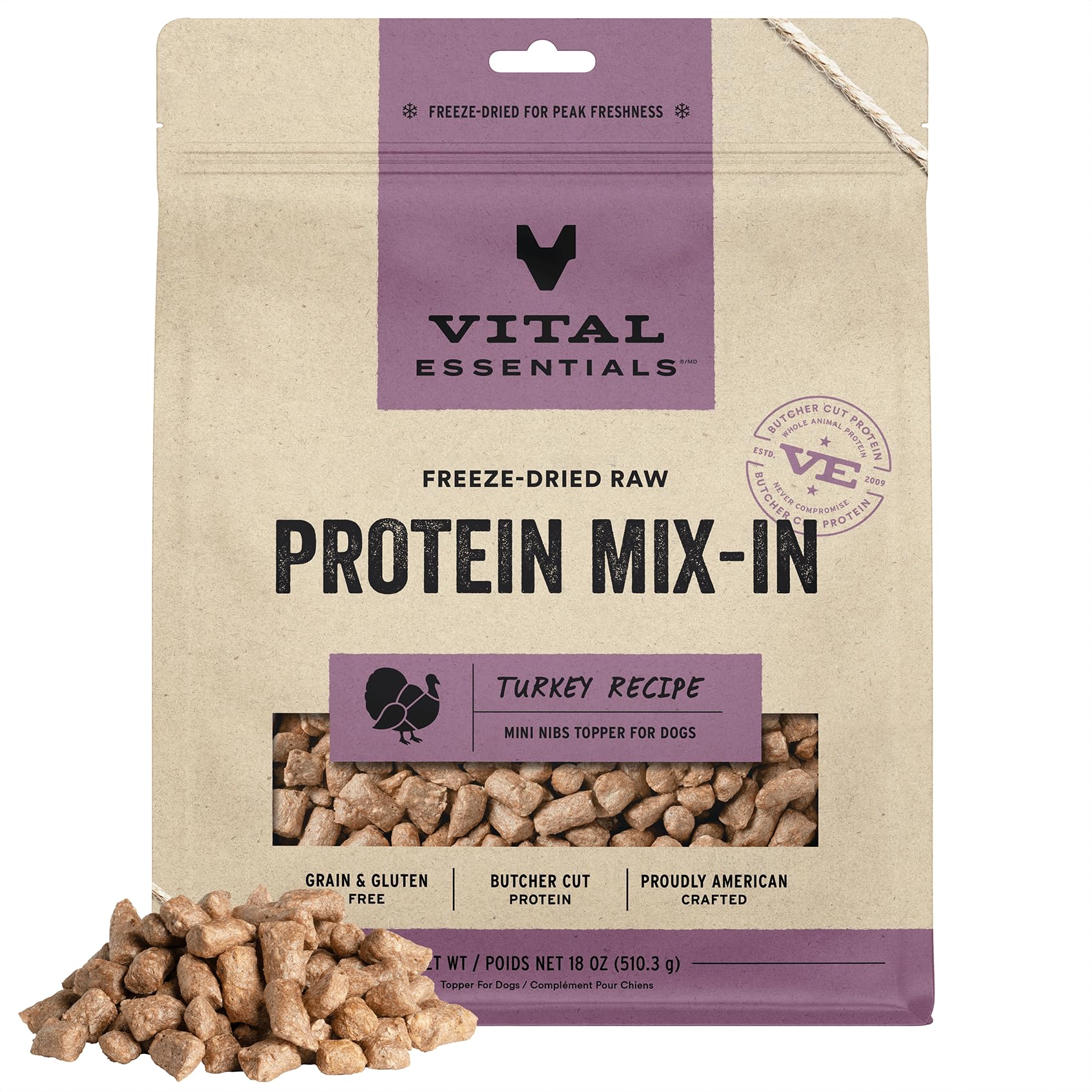 Freeze-Dried Raw Turkey Protein Mix-in