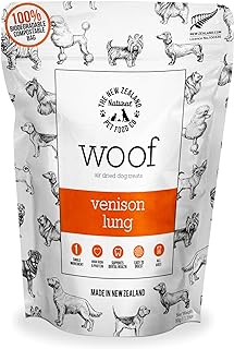 New Zealand Woof Venison Lung Air Dried Treats