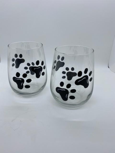 Paw Print Wine Tumbler