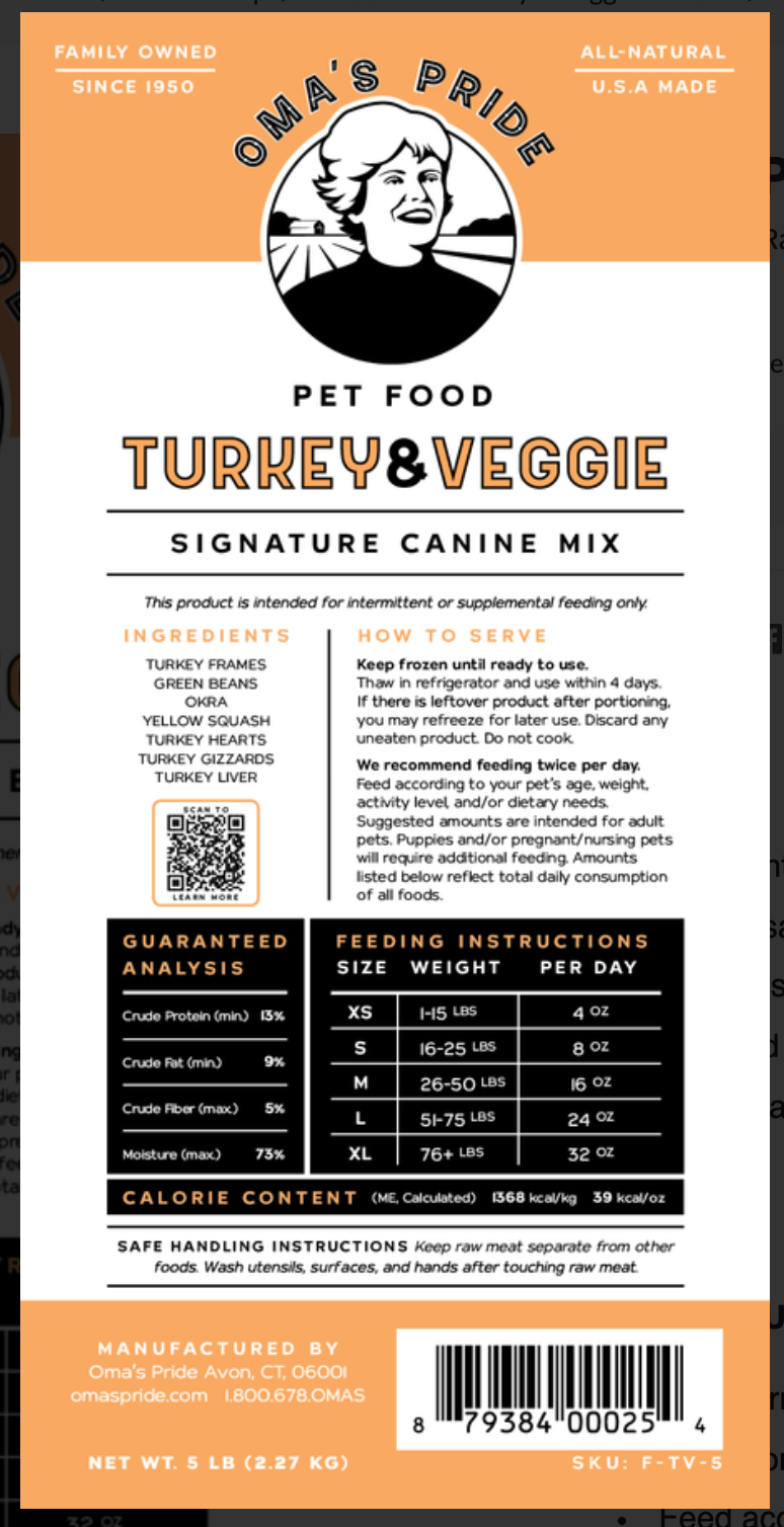 Turkey & Veggie Mix