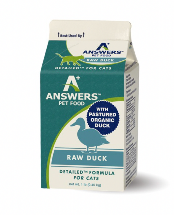 Answer's Plus Detailed Raw Duck Cat Food