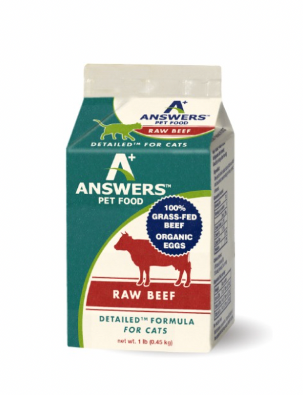 Answer's Plus Detailed Raw Beef Cat Food