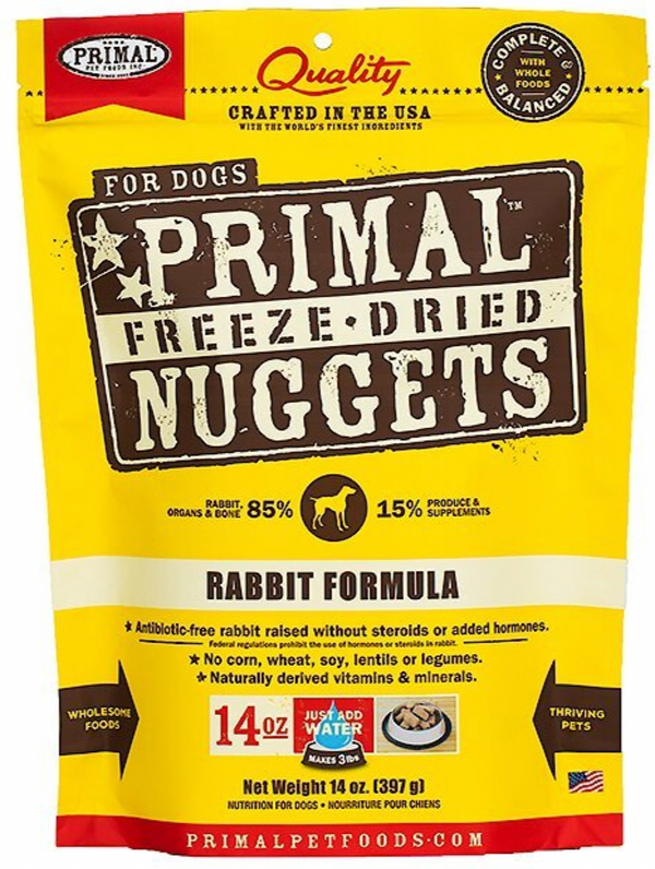 Rabbit Formula Nuggets Grain-Free Raw Freeze-Dried Dog Food