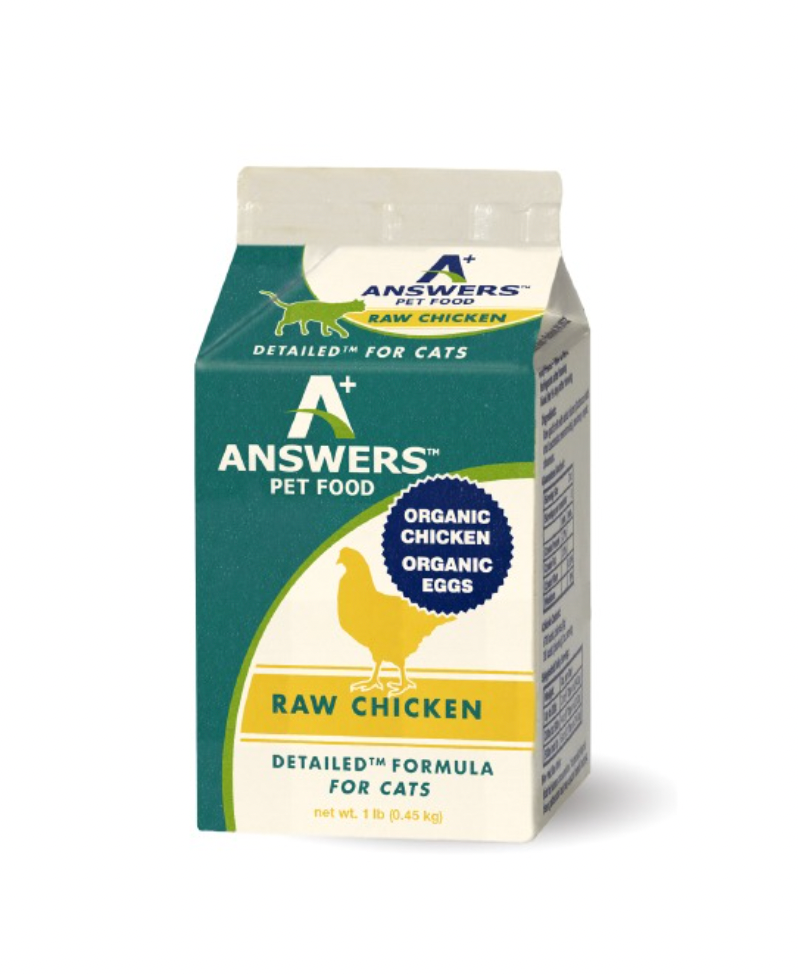 Answer's Plus Detailed Raw Chicken Cat Food