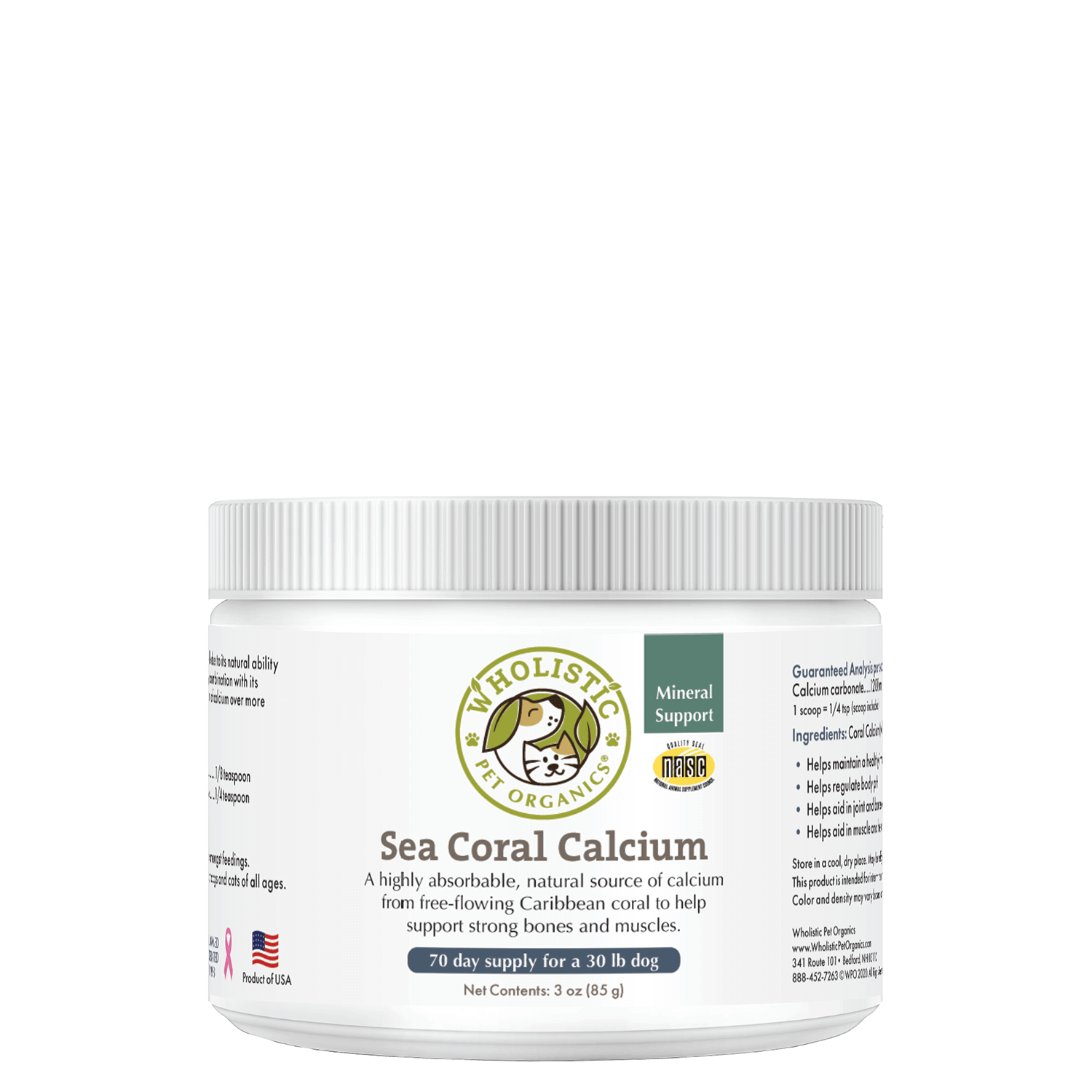 Sea Coral Calcium Dog & Cat Supplement