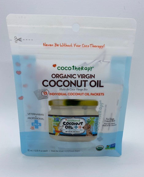 Organic Virgin Coconut Oil Portable Packets for Pets